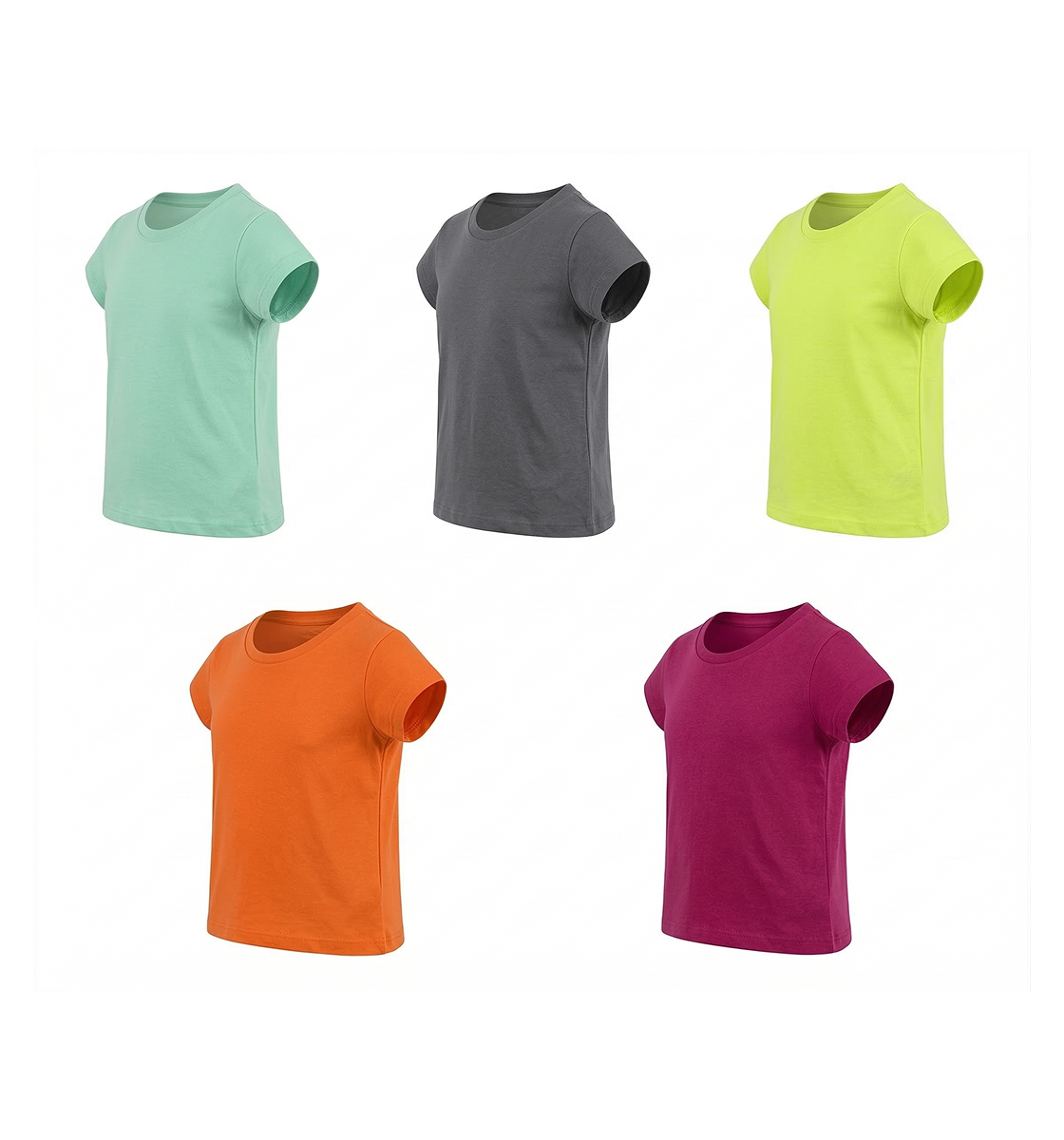 Kids Classic Crew Neck Short Sleeve T-Shirt Main View