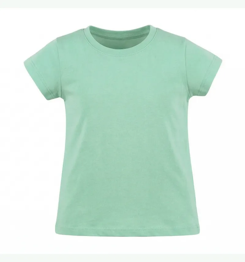 Kids Classic Crew Neck Short Sleeve T-Shirt Detail View 2