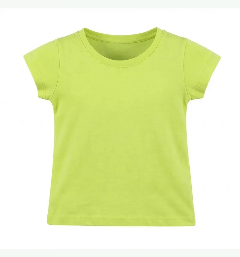 Kids Classic Crew Neck Short Sleeve T-Shirt Detail View 3