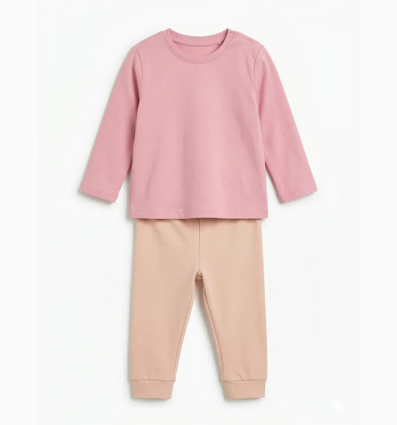 Toddler Long Sleeve T-Shirt & Jogger Pants Set Detail View 3