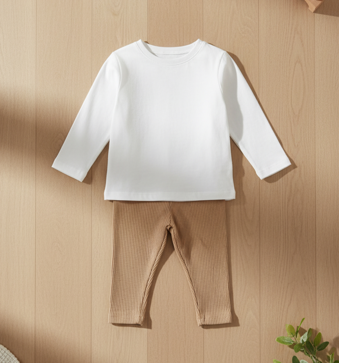 Toddler Long Sleeve T-Shirt & Leggings Set Detail View 3