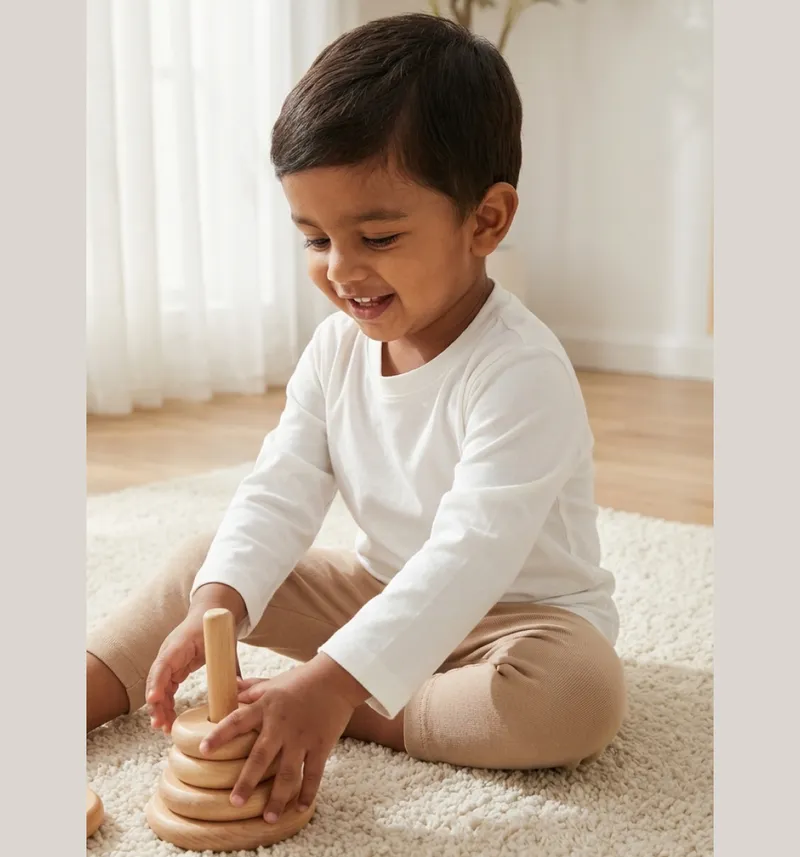 Toddler Long Sleeve T-Shirt & Leggings Set Detail View 4